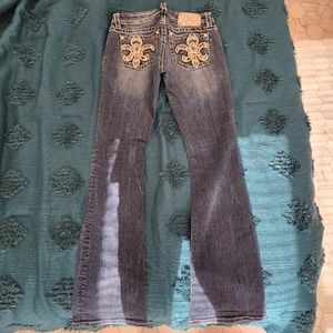 Miss Me JEB279BL Dark Wash Bootcut Jeans SZ 28